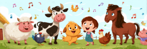 Juegos didácticos para enseñar los sonidos de animales en español y francés a niños bilingües